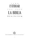 Como Estudiar Con Gozo La Biblia