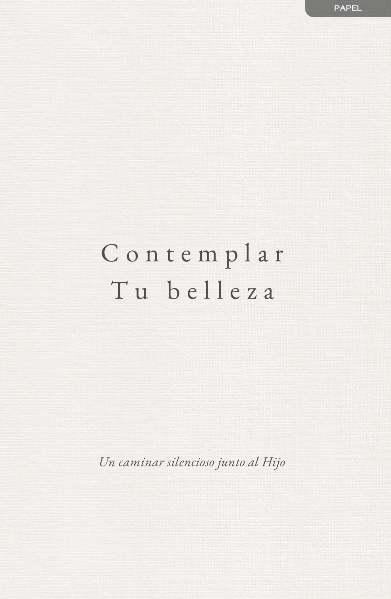 Contemplar tu Belleza