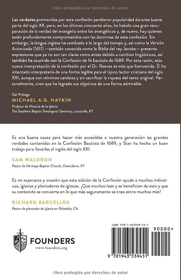 La Confesión de Fe Bautista De 1689 (Spanish Edition) - Imagen 2