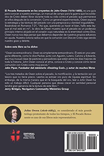 El Pecado Remanente: Su naturaleza, poder, engaño, y prevalencia John Owen - Imagen 2